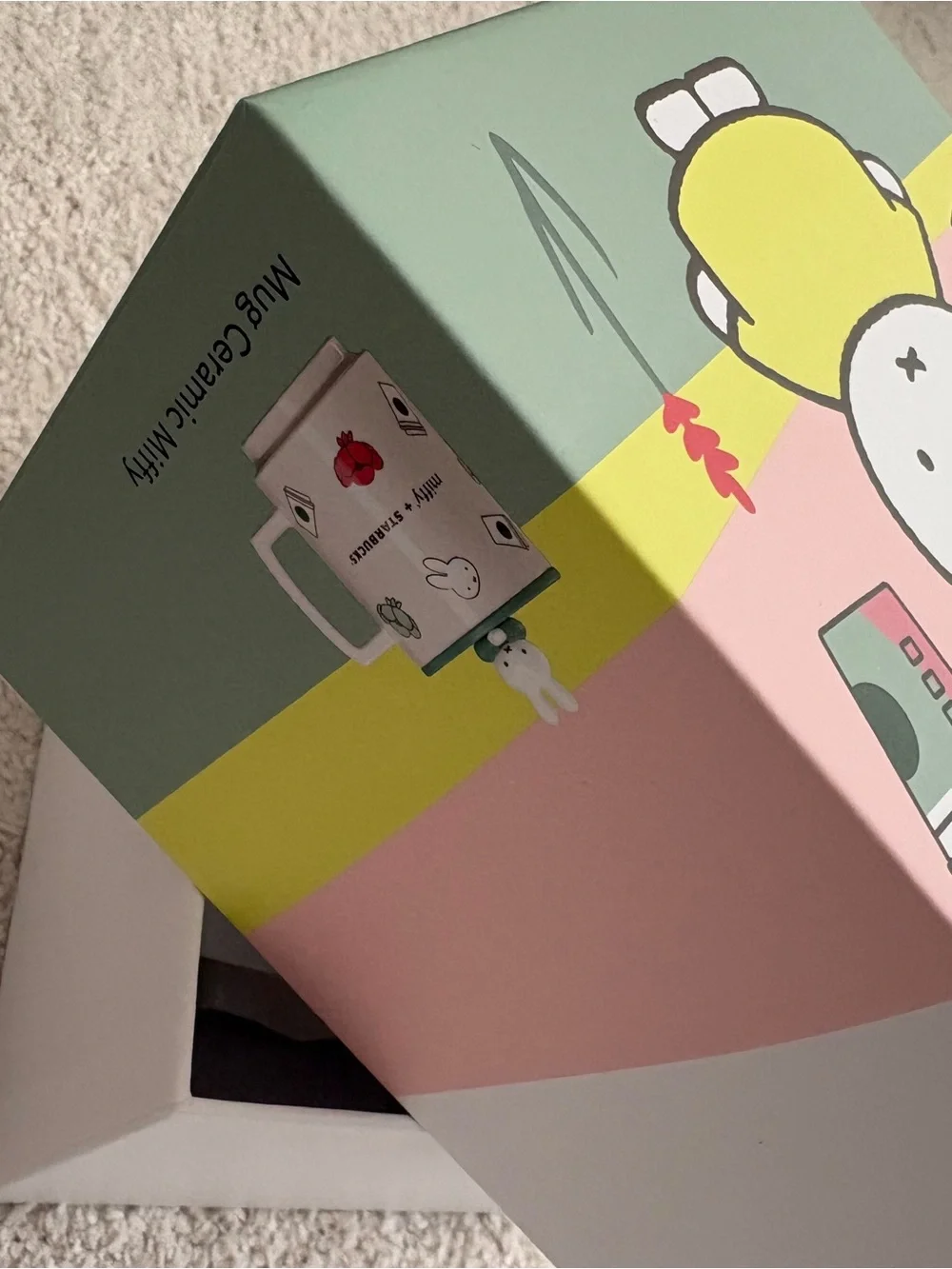Miffy x Starbucks Decorative Gift Storage Box - White, Yellow, Pink, Green